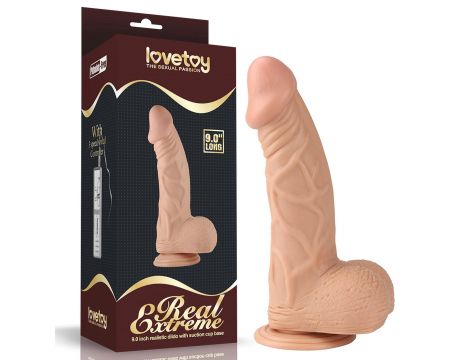 9"" Real Extreme Dildo Flesh - 8