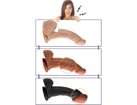 8.5"" Real Extreme Dildo Flesh - 2