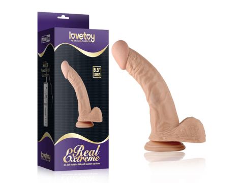 8.5"" Real Extreme Dildo Flesh - 6