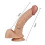 8.5"" Real Extreme Dildo Flesh - 5