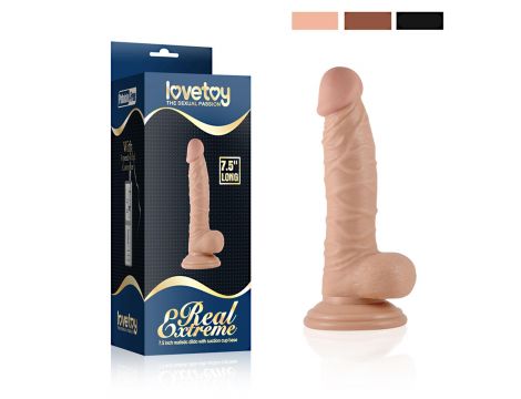 7.5"" Real Extreme Dildo Flesh - 3