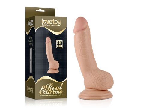 7"" Real Extreme Dildo Flesh - 6