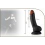 7"" Real Extreme Dildo Flesh - 6