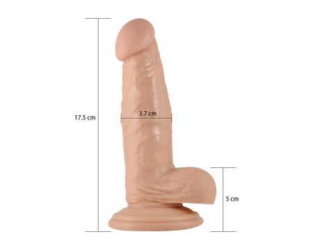 7"" Real Extreme Dildo Flesh - 3