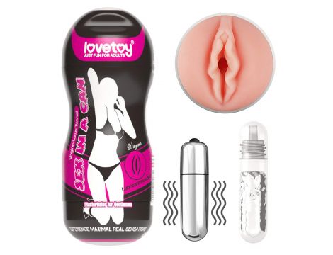 Sex In A Can Vagina Lotus Tunnel - Vibrating - 3