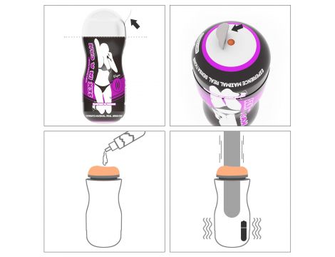Sex In A Can Vagina Stamina Tunnel - Vibrating