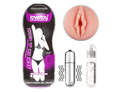 Sex In A Can Vagina Stamina Tunnel - Vibrating - 5
