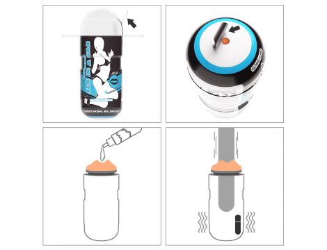 Sex In A Can Mouth Stamina Tunnel - Vibrating