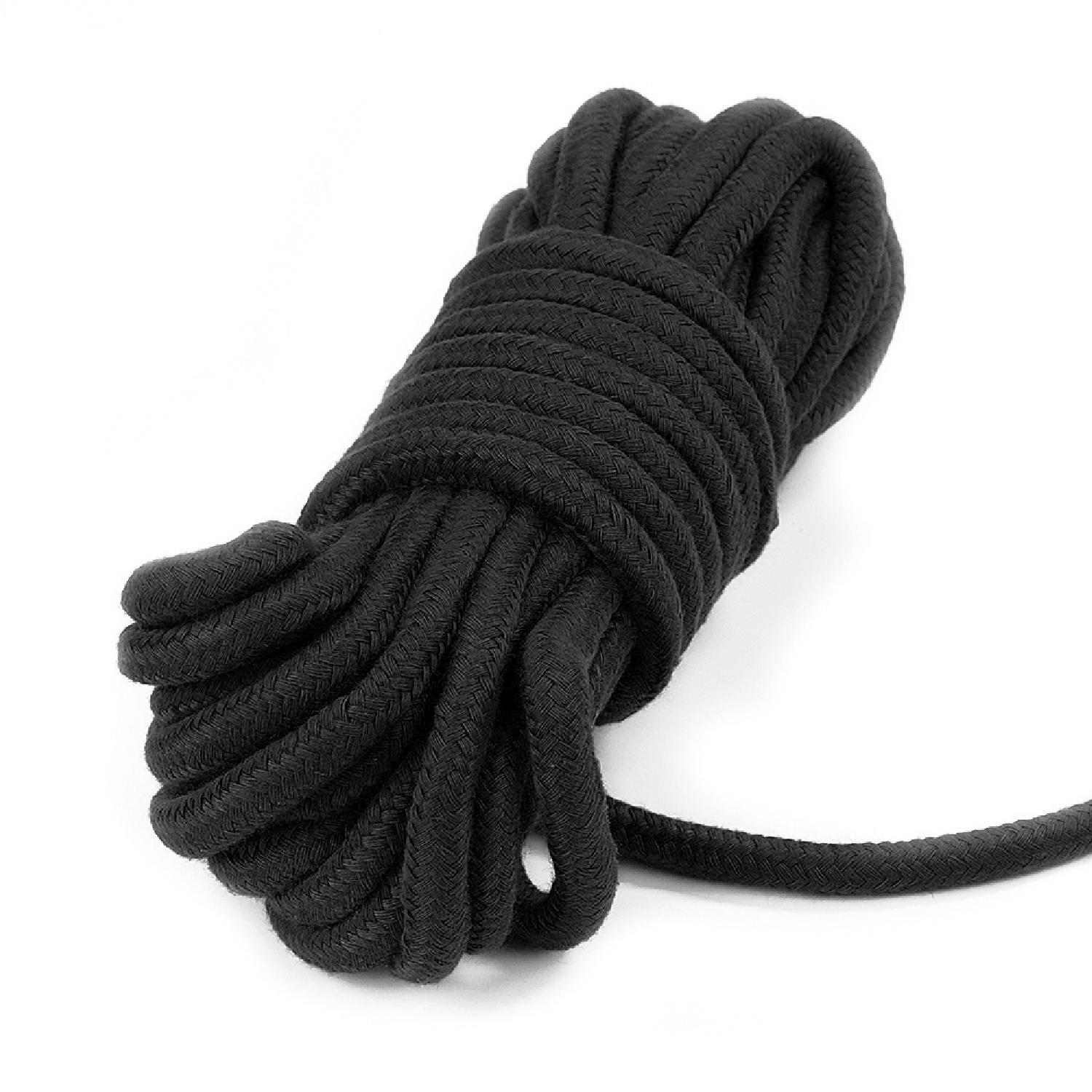 10 meters Fetish Bondage Rope Black - Image 6