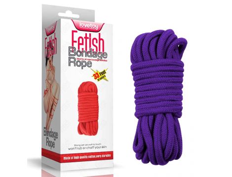 10 meters Fetish Bondage Rope Purple - 6