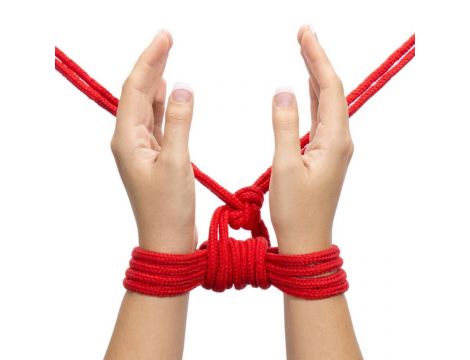 10 meters Fetish Bondage Rope Red - 3