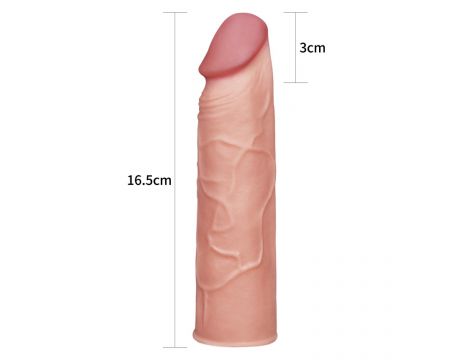Add 1"" Pleasure X Tender Penis Sleeve Flesh - 3