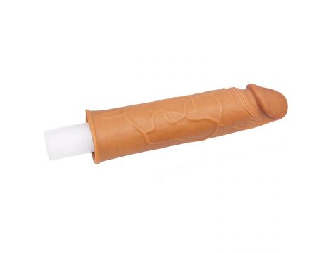 Add 1"" Pleasure X Tender Penis Sleeve Brown - 5