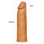 Add 1"" Pleasure X Tender Penis Sleeve Brown - 3