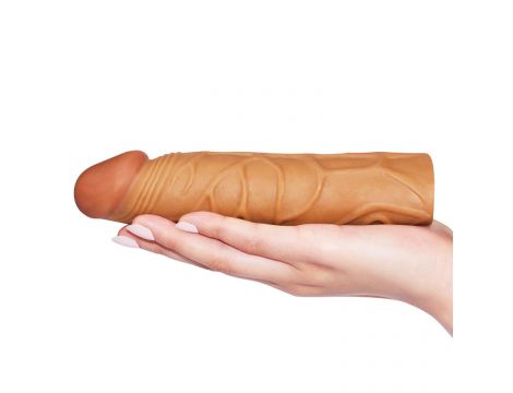 Add 1"" Pleasure X Tender Penis Sleeve Brown