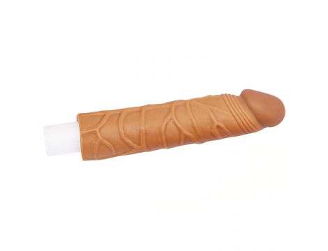 Add 1"" Pleasure X Tender Penis Sleeve Brown - 2