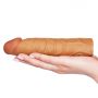 Add 1"" Pleasure X Tender Penis Sleeve Brown - 2