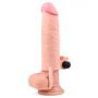 Add 2"" Pleasure X Tender Vibrating Penis Sleeve Flesh - 5