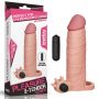 Add 2"" Pleasure X Tender Vibrating Penis Sleeve Flesh - 6