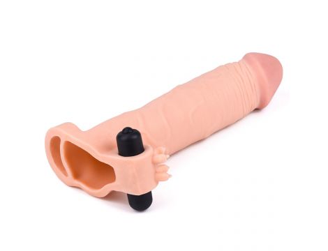 Add 3"" Pleasure X Tender Vibrating Penis Sleeve