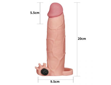 Add 3"" Pleasure X Tender Vibrating Penis Sleeve - 3