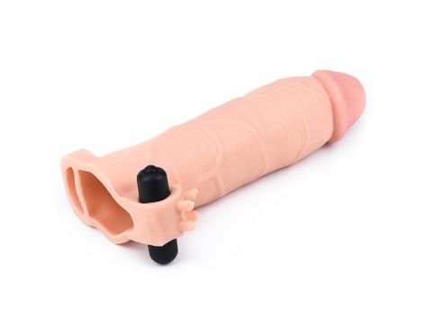 Add 3"" Pleasure X Tender Vibrating Penis Sleeve - 4