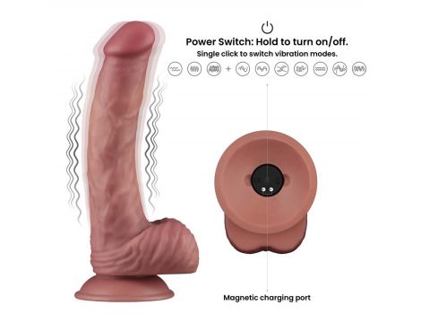 9'' Vibrating Dual Density Power Cock - 17