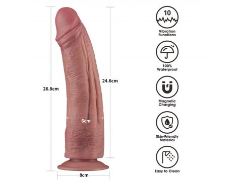 10.5'' Vibrating Dual Density Power Cock - 2