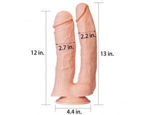 12'' Realistic Mega Double Dildo