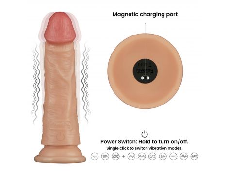 7'' Vibrating Power Basics Cock - 12