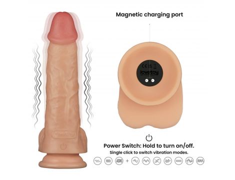 9'' Vibrating Power Basics Cock - 12