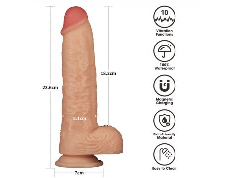 9.5'' Vibrating Power Basics Cock