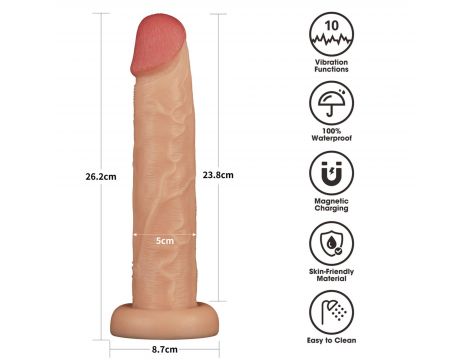 10'' Vibrating Power Basics Cock