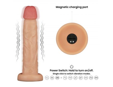 10'' Vibrating Power Basics Cock - 12