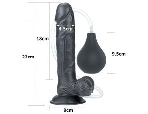 9'' Squirt Extreme Dildo - Black
