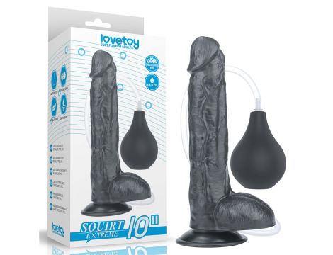 10'' Squirt Extreme Dildo - Black - 9