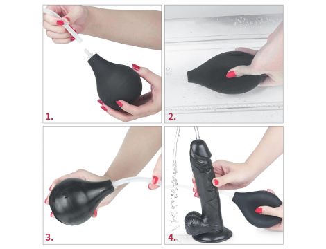 11'' Squirt Extreme Dildo - Black - 9