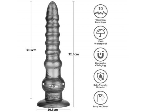 12.5" King Sized Vibrating Vibrax Slider - 10