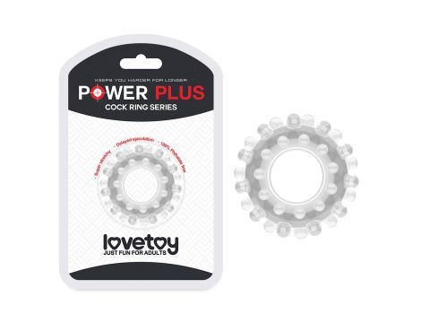 POWER PLUS Cockring Clear - 5