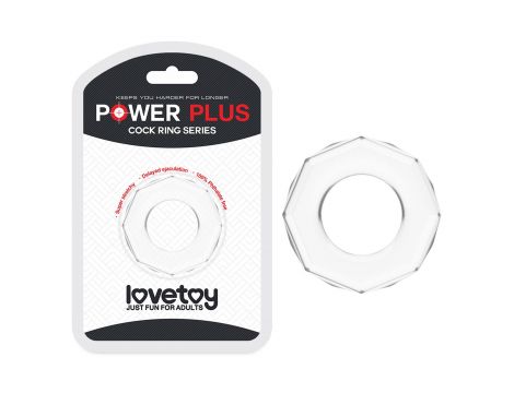 POWER PLUS Cockring Clear - 6
