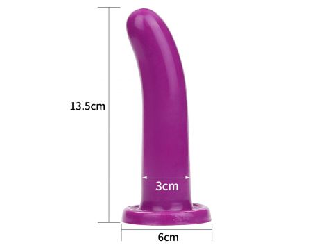 Silicone Holy Dong Medium Purple - 5