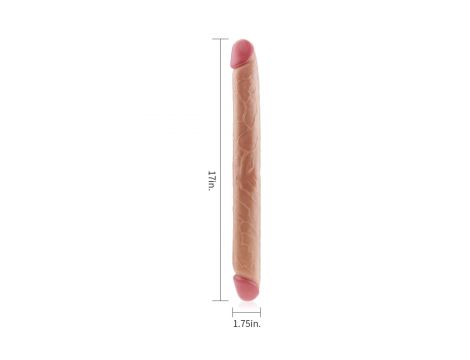 17"" King Size Realistic Slim Ultra Double Dildo - 8