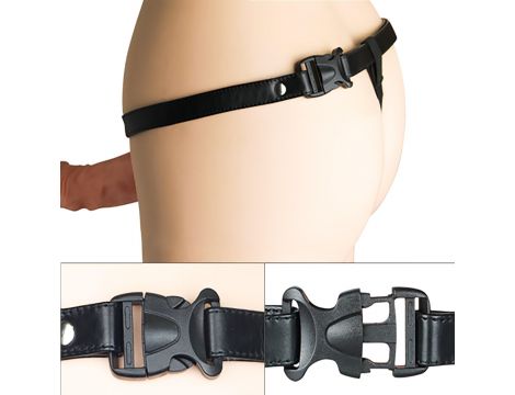Vibrating Unisex Hollow Strap On - 7
