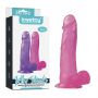 8"" Jelly Studs Crystal Dildo Large Pink - 9