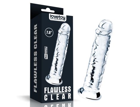 Flawless Clear Dildo 7.0'' - 8