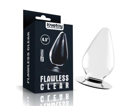 Flawless Clear Anal Plug 4.5'' - 12