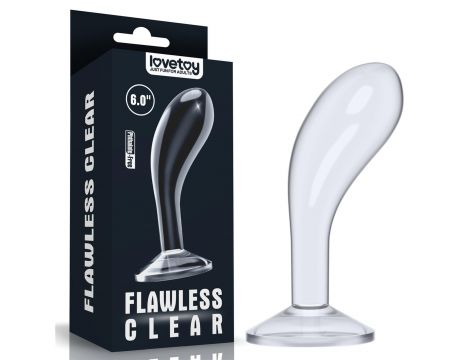 Flawless Clear Prostate Plug 6.0'' - 8
