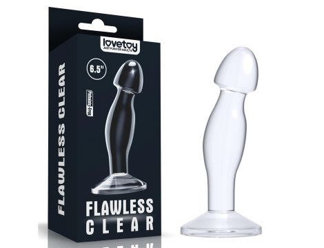 Flawless Clear Prostate Plug 6.5'' - 12