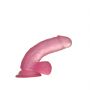 6"" Jelly Studs Crystal Dildo Small Pink - 5