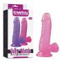 6"" Jelly Studs Crystal Dildo Small Pink - 8